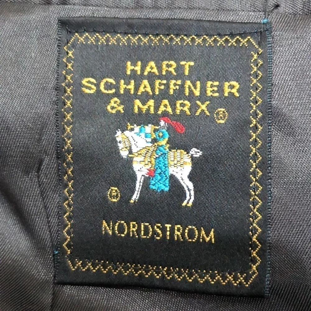 Hart Schaffner Marx Blazer Suit Jacket Size 44 Gray